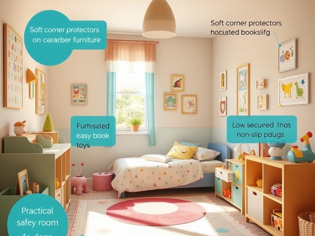 Bezpieczeństwo w pokoju dziecka: praktyczne zabezpieczenia i aranżacja dostosowana do potrzeb malucha