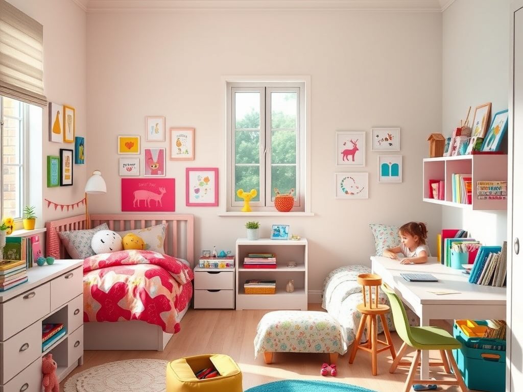 Pokój rodzeństwa: jak urządzić funkcjonalną przestrzeń z podziałem na strefy i indywidualnym charakterem