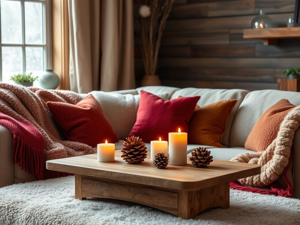 Zimowa paleta dodatków do wnętrza: jak łączyć kolory i materiały dla przytulnej atmosfery