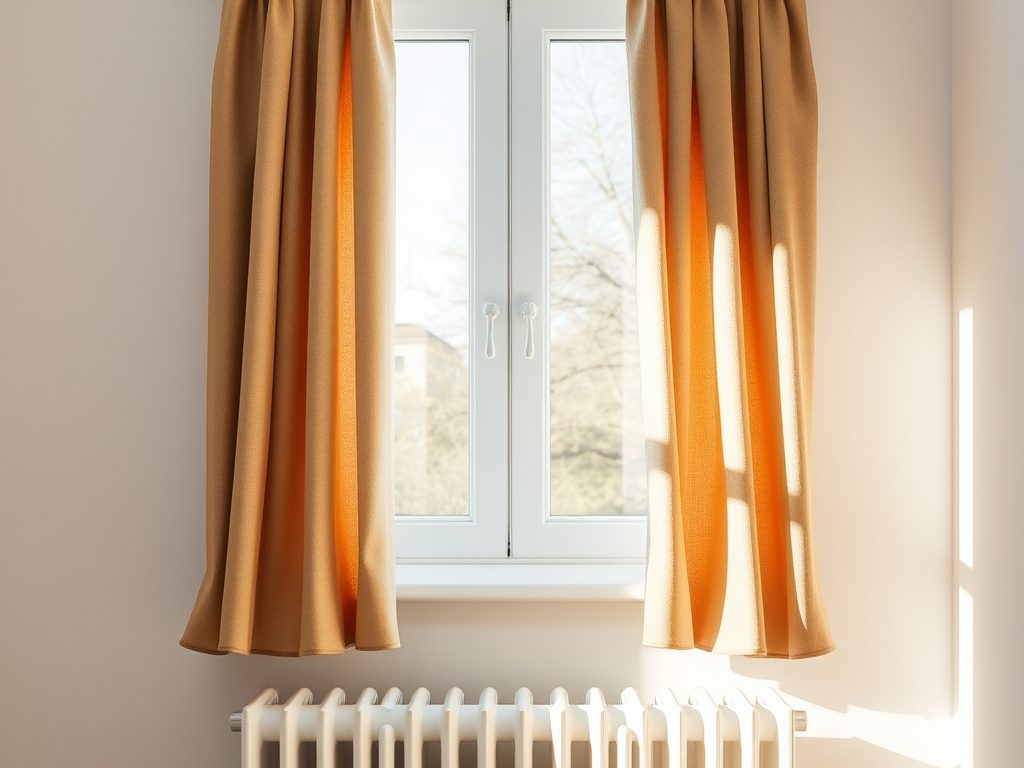 Firany i zasłony przy kaloryferze pod oknem: jak uniknąć błędów i zadbać o ciepło w pomieszczeniu