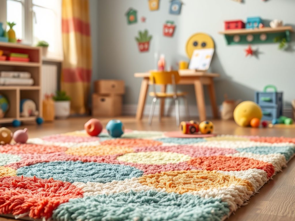 Jak wybrać dywan do pokoju dziecka, który łączy bezpieczeństwo, wygodę i łatwość czyszczenia