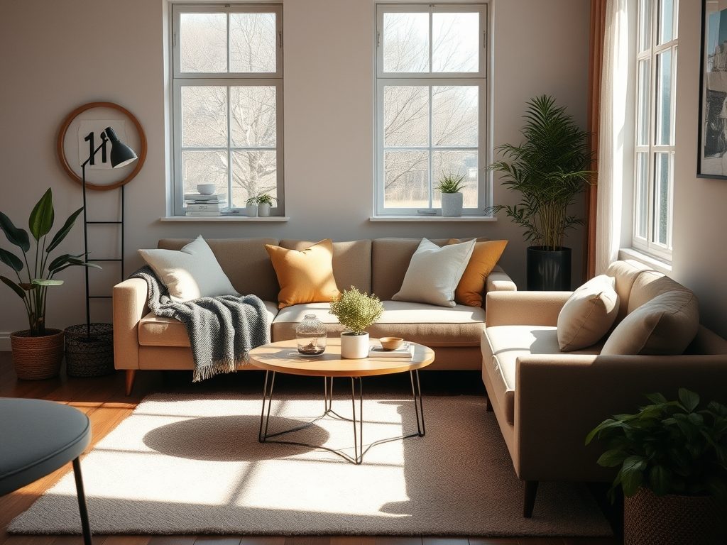 Gdzie ustawić sofę w chłodnym salonie, by stworzyć przytulną i funkcjonalną przestrzeń wypoczynkową