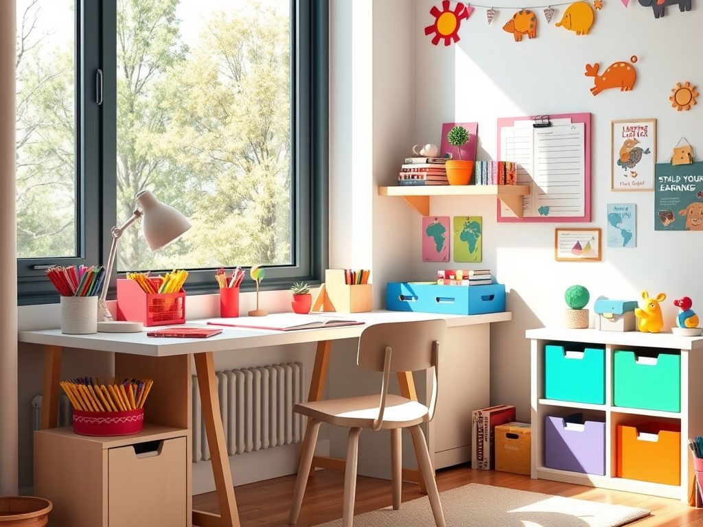 Ustawienie biurka przy oknie czy bokiem – jak wybrać optymalne miejsce dla komfortu i koncentracji dziecka w pokoju nauki