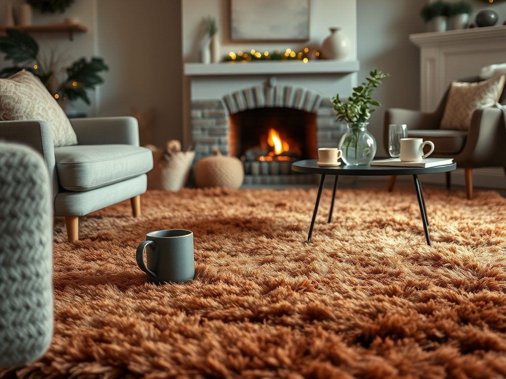 Dywan do salonu na zimę: jak wybrać materiał i kolor, by zyskać ciepło i przytulność