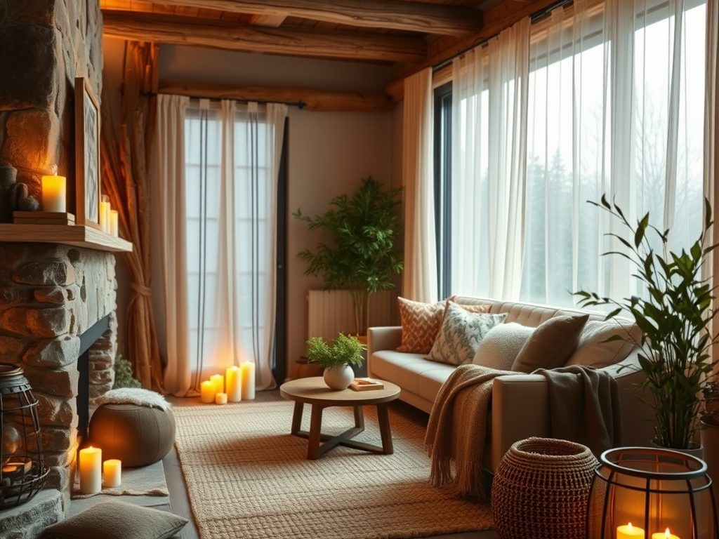Jak wizualnie ocieplić wnętrze: naturalne materiały, ciepłe barwy i nastrojowe oświetlenie dla przytulnej atmosfery